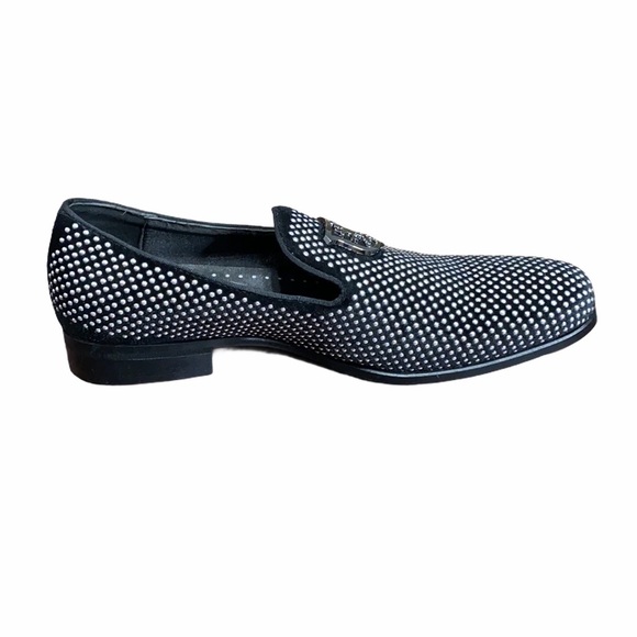 Stacy Adams Silver Stud Swagger Loafers Size 9 main image 3
